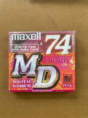 Maxell Pink 74-Minute Recordable MiniDisc (MD)
